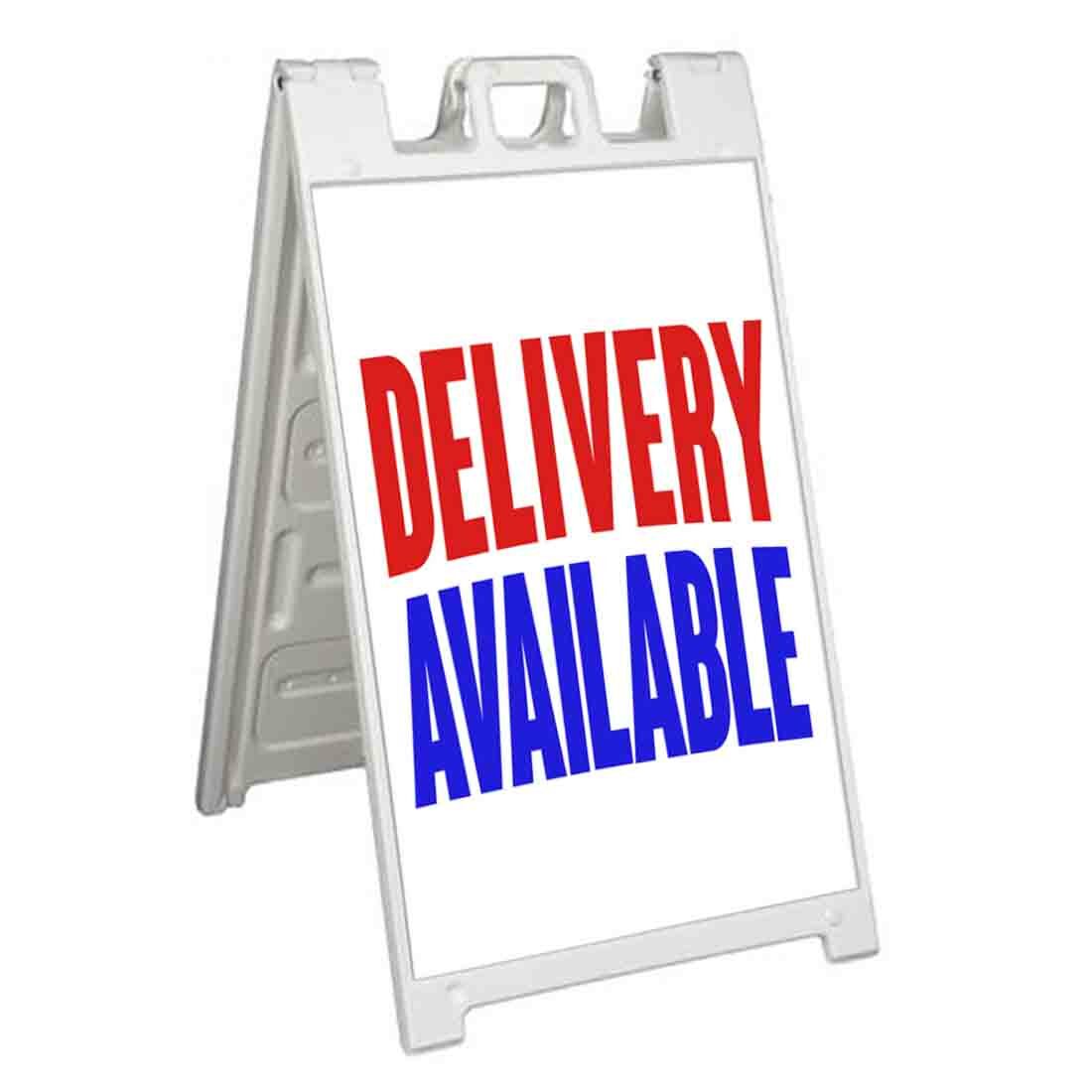 DELIVERY AVAILABLE Signicade 24×36 Aframe Sidewalk Sign Banner Decal TAKEOUT