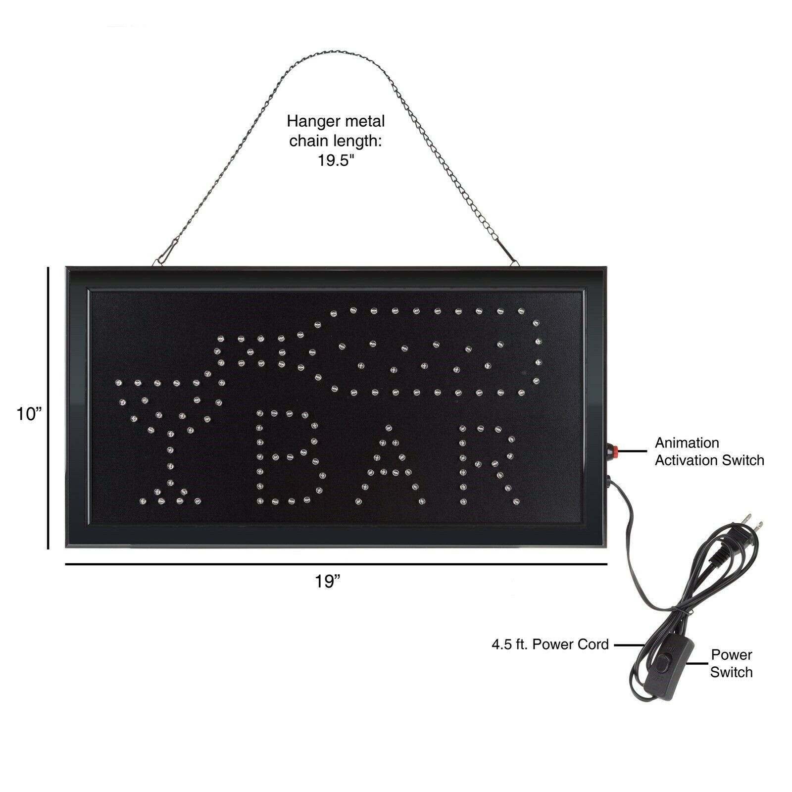 LED Bar Sign Neon Light Bright Window Store Sign for Restaurant Bar Business