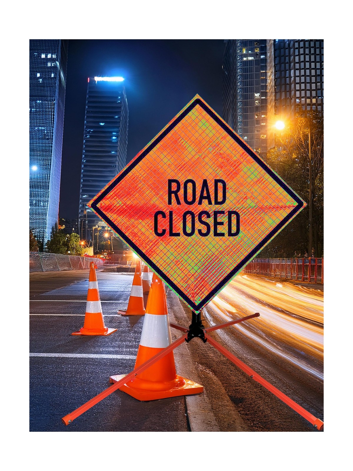 OrangeGear® 36” x 36” MUTCD TTC Compliant Orange Reflective Rol