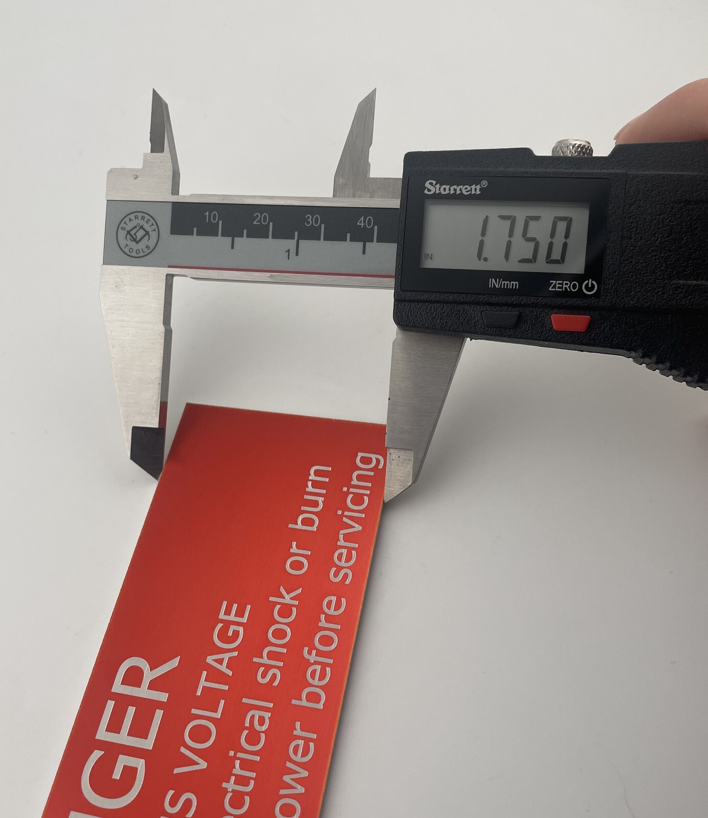 Danger Hazardous Voltage Warning Sign-Electric Shock Risk-Safety Label Tag 6&Prime;x2&Prime;