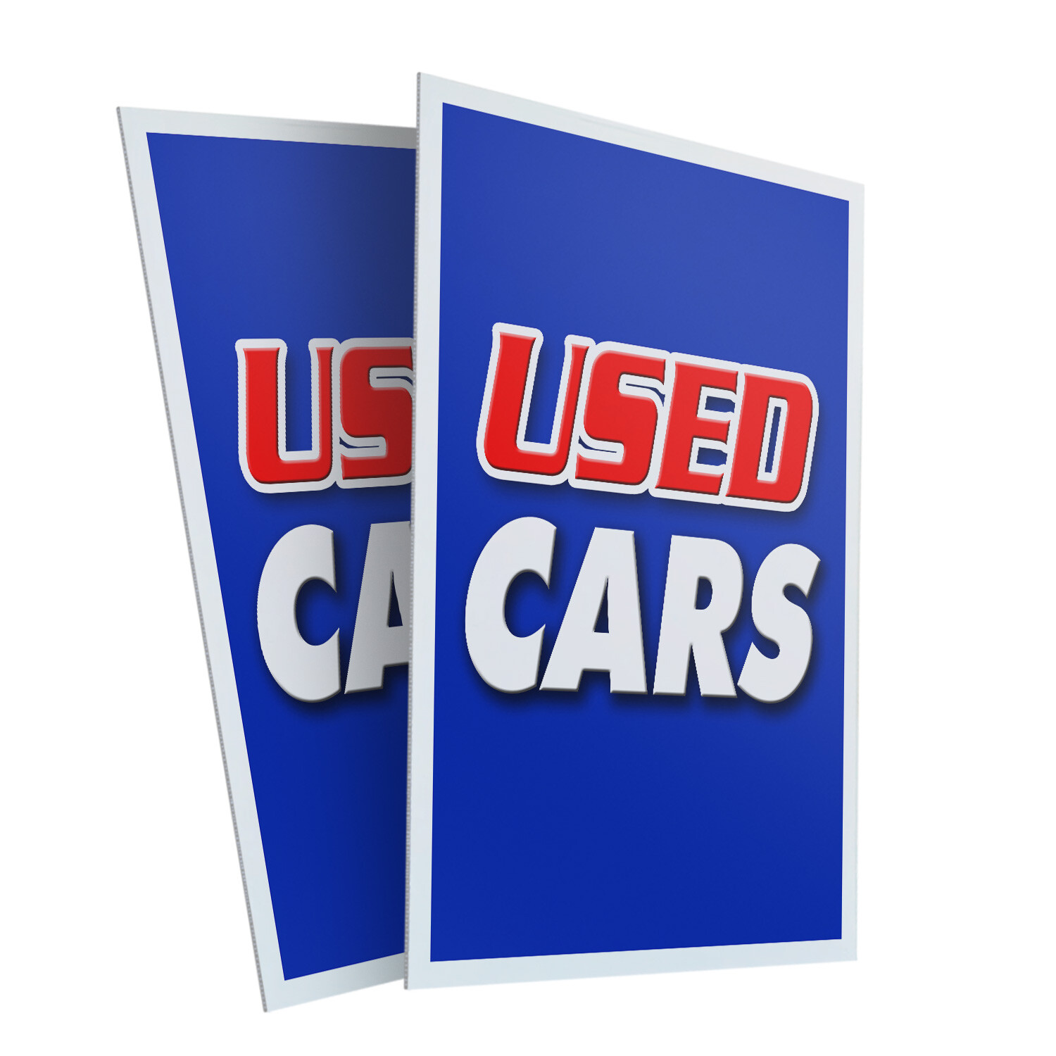A-frame Sidewalk Used Cars 24&Prime; x 36&Prime; Double Sided A-Frame Sidewalk Sign