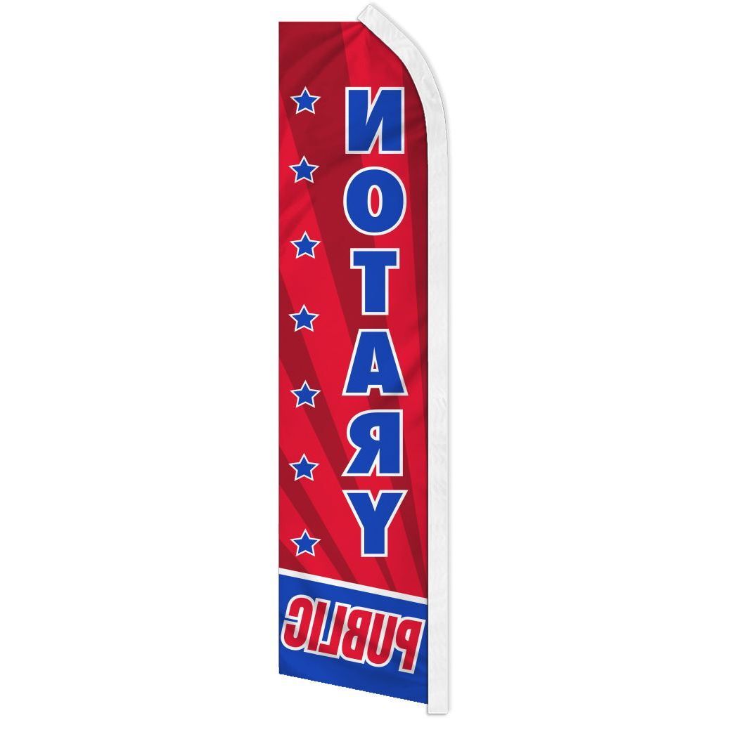« NOTARY PUBLIC » advertising super flag swooper banner business sign