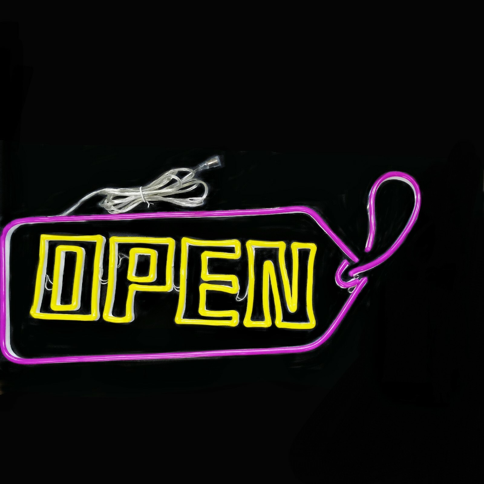 20&Prime;x12&Prime; LED Neon Open Sign Light for Store w/ ON & Off Switch Acrylic Background