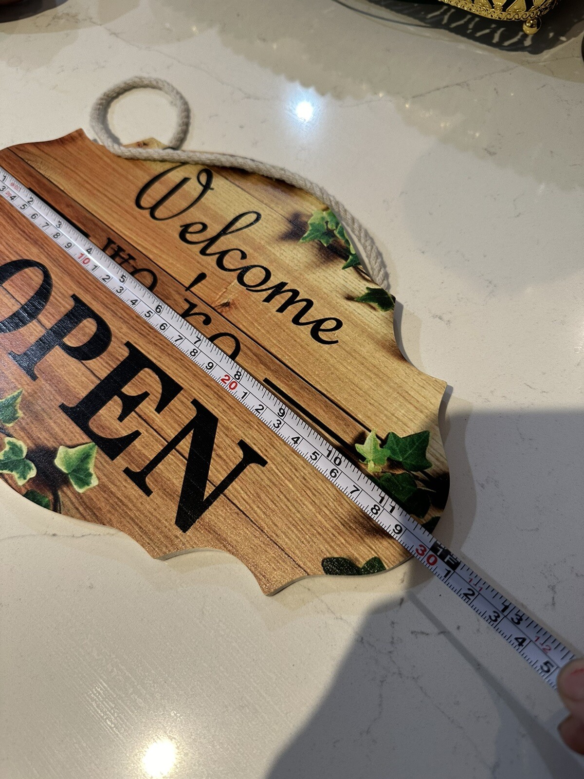 Open sign Open Closed Sign for Business Wooden Double-sided Closed Open