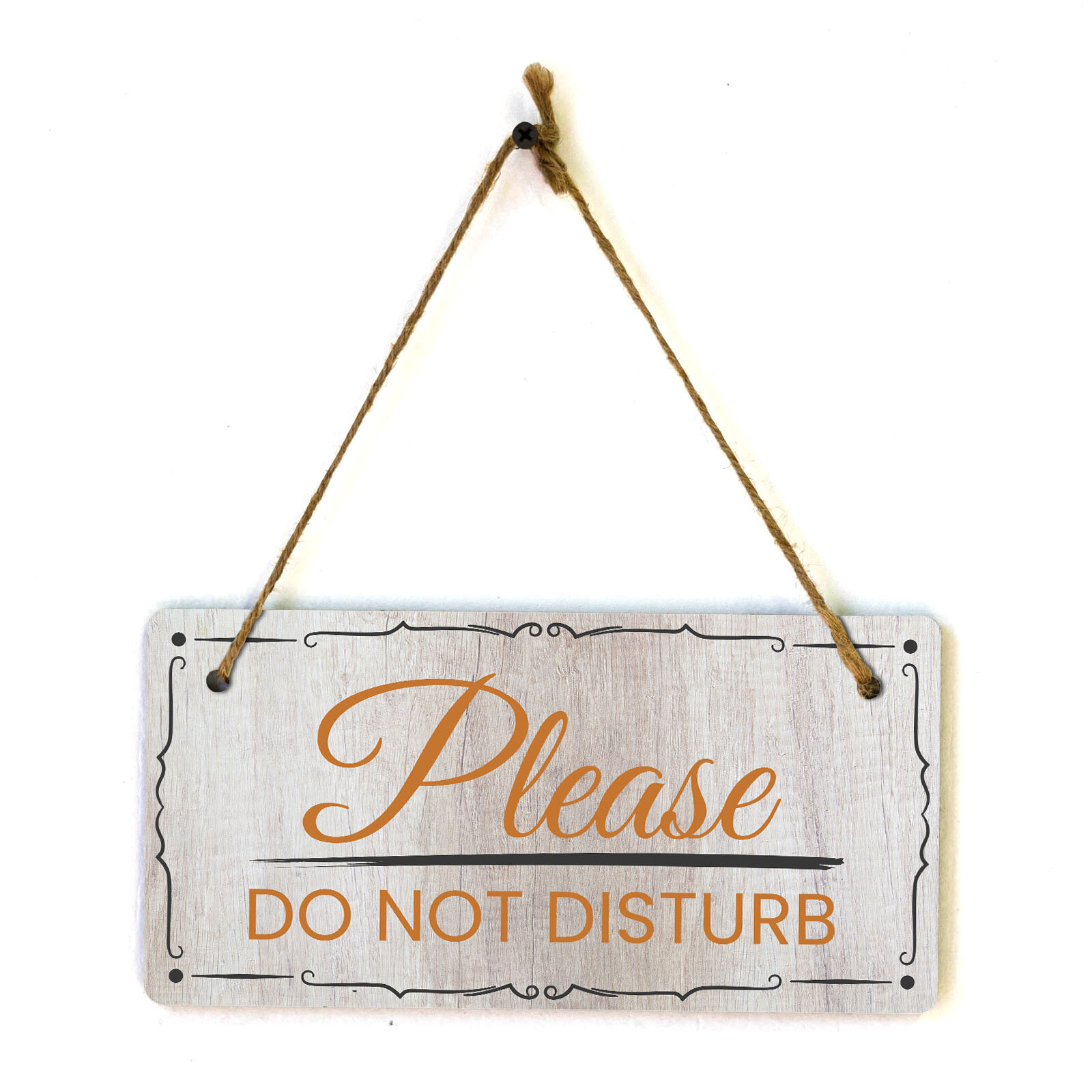 Please Do Not Disturb 5×10 Hanging Wall or Door Sign | Warm Welcoming Signage