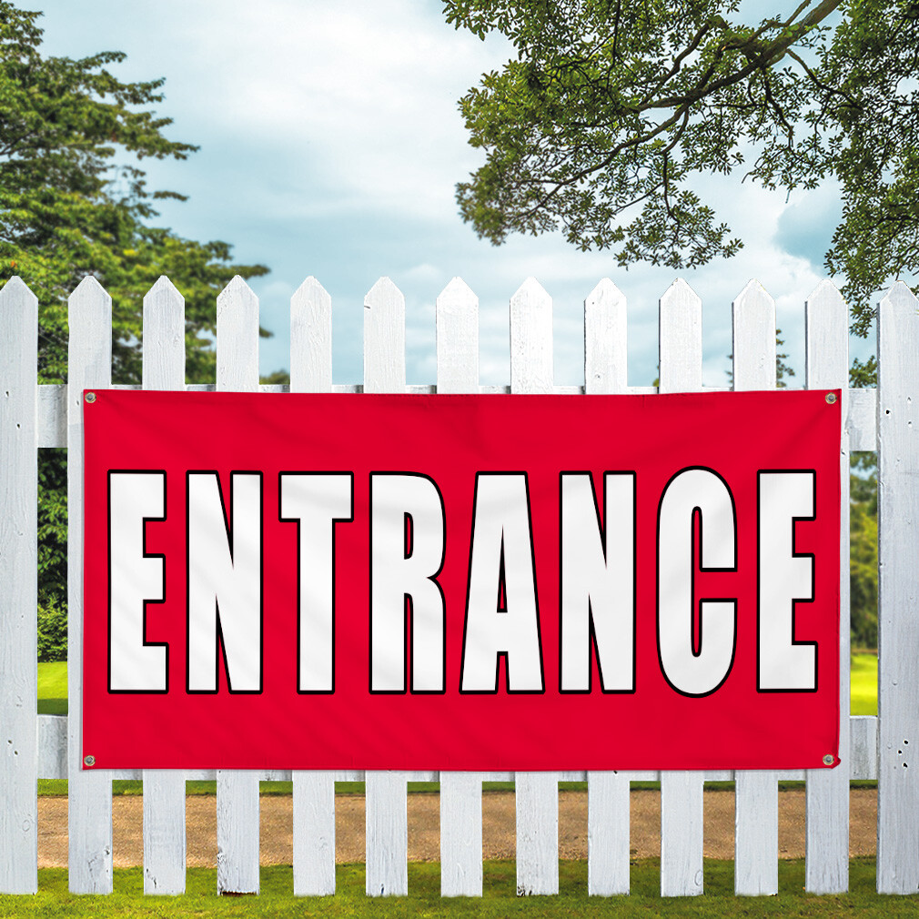Vinyl Banner Multiple Sizes Entrance Promotion Business Business Outdoor