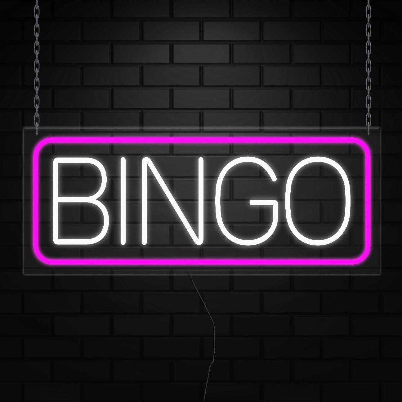 Bingo Neon Sign for Retail Displays | LED Flex Neon | 30&Prime;W x 12&Prime;H x 1&Prime;D