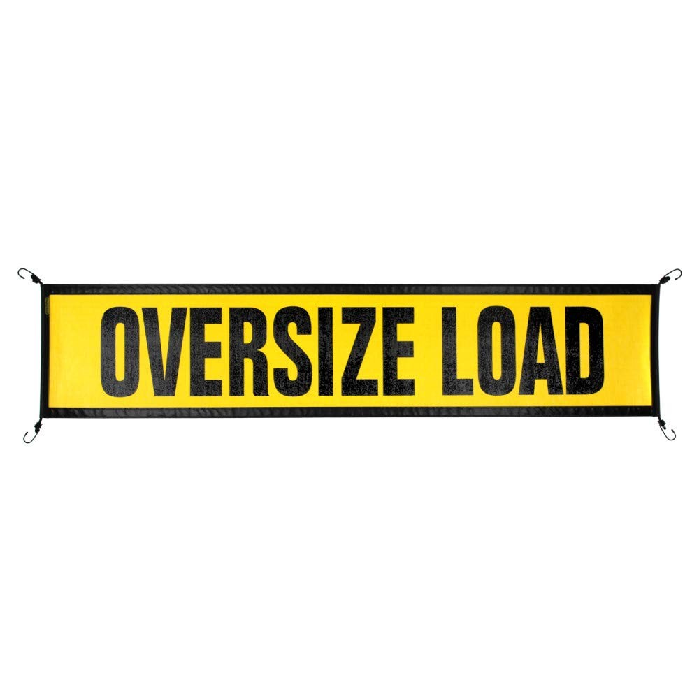 Oversize Warning Products EZ Hook Oversize Load Sign 18&Prime; X 84&Prime; Made in USA