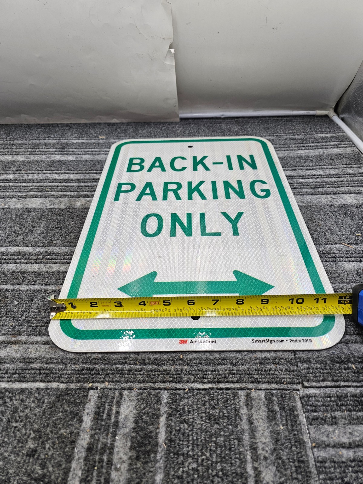 (QTY 2) SmartSign 12×18 Back-In Parking Only Sign Bidirectional Arrow