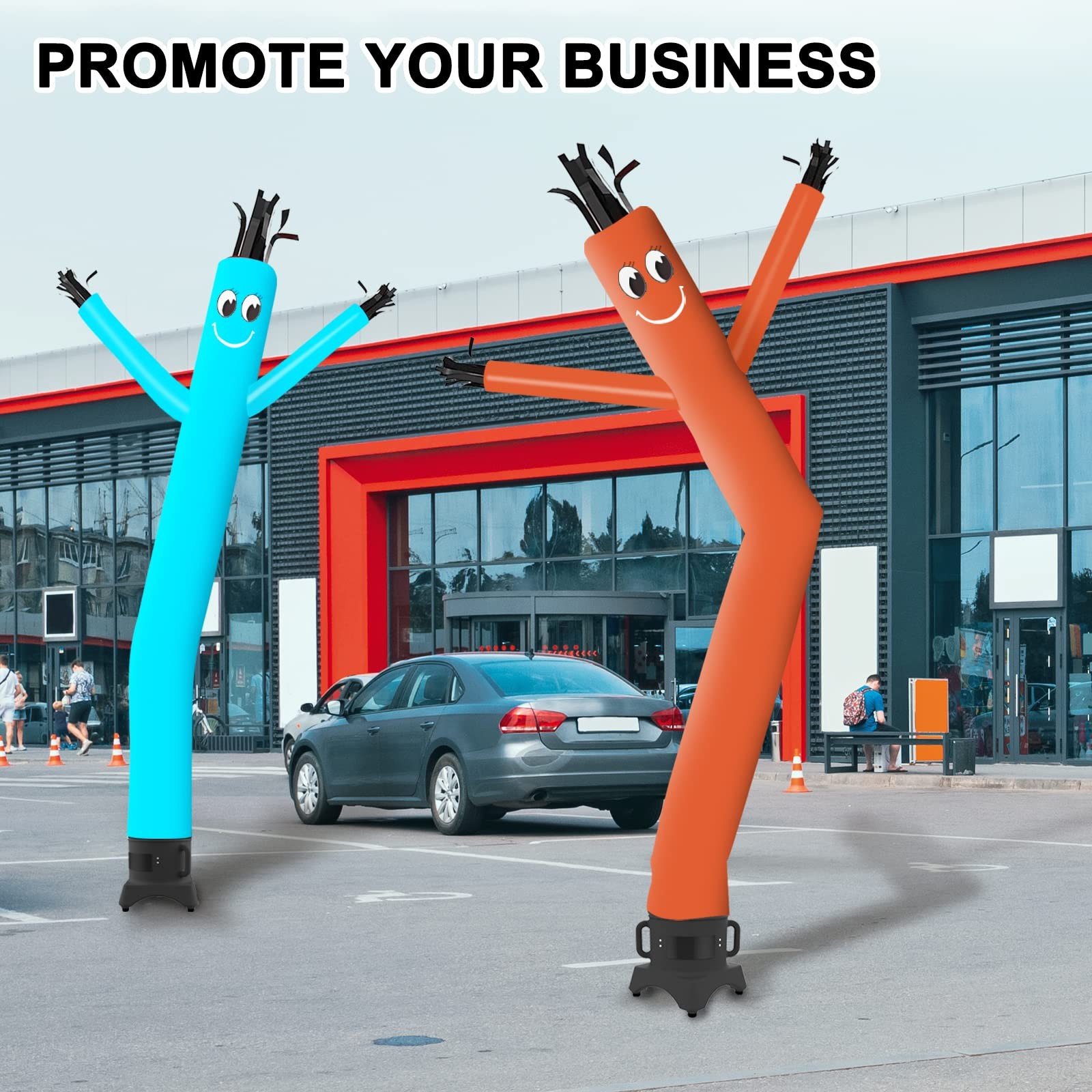 Mounto 10Ft Inflatable Dancer Waving Tube Man Puppet For Store Sign Orange