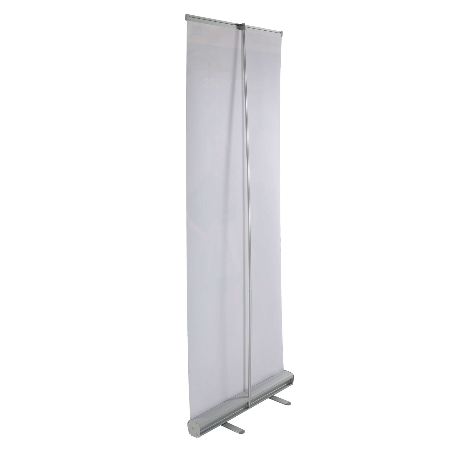Retractable Roll Up Banner Stand – Banner Holder 36×78.75 Inch – Silver Aluminum