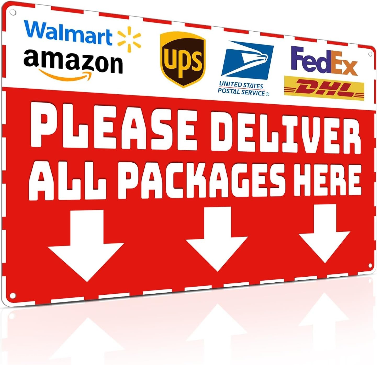 Waterproof Metal Sign for Home Package Delivery