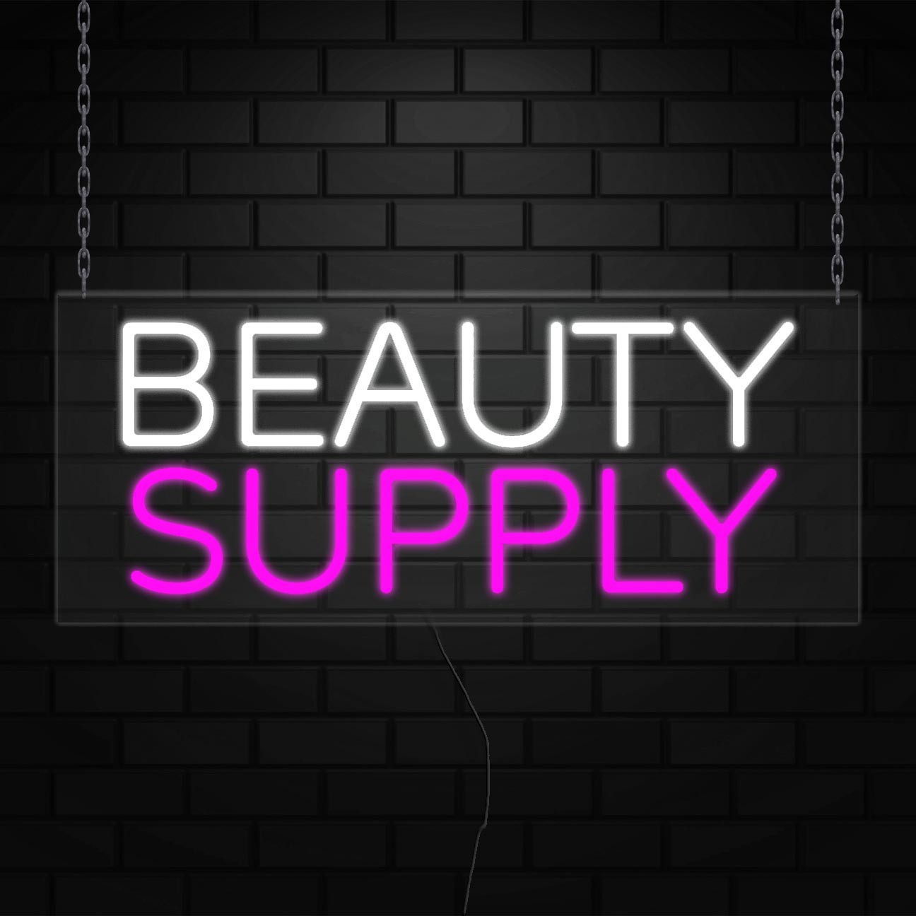 Beauty Supply Neon Sign for Retail Displays | LED Flex Neon | 30&Prime;W x 12&Prime;H x 1&Prime;D