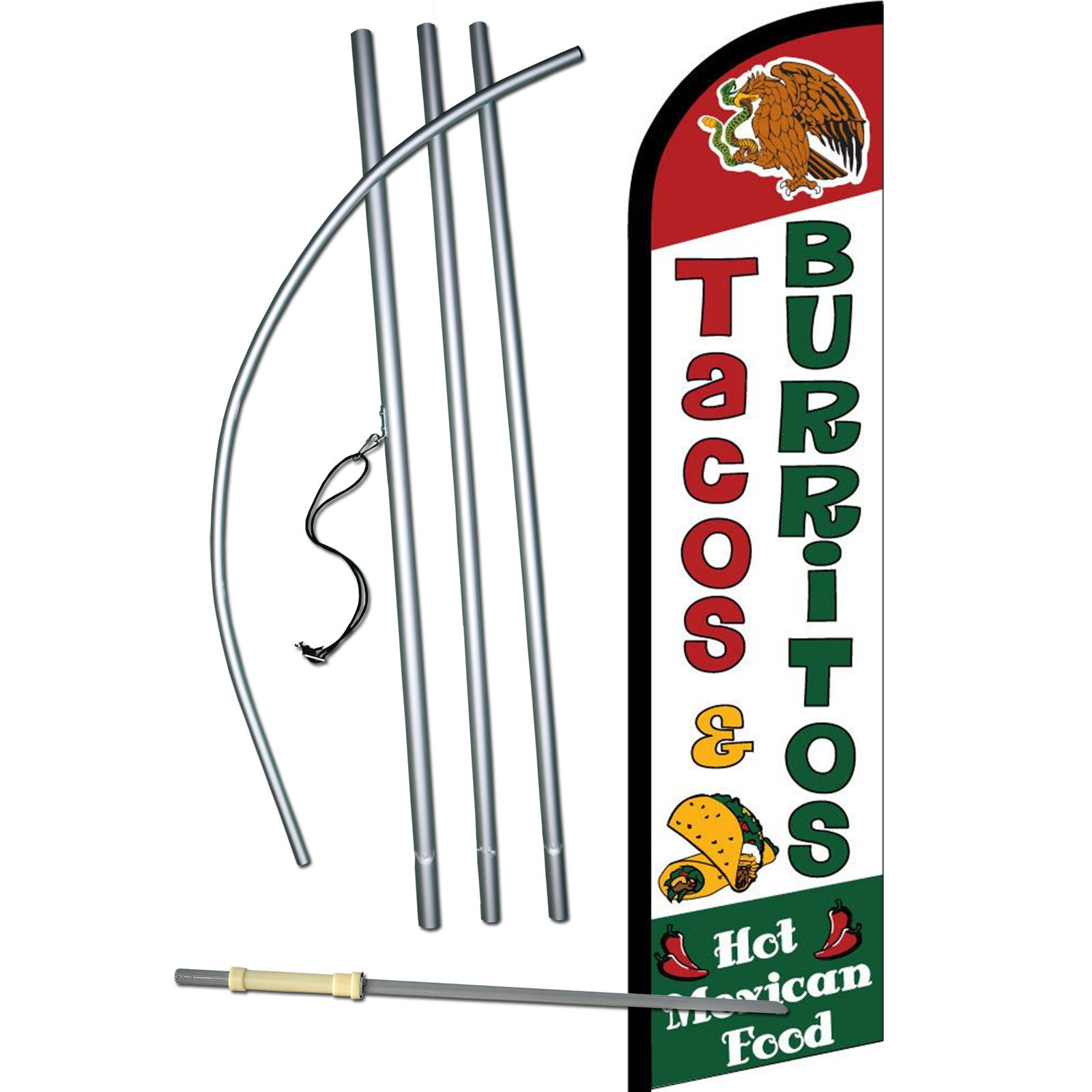 Tacos & Burritos Swooper Flag Kit