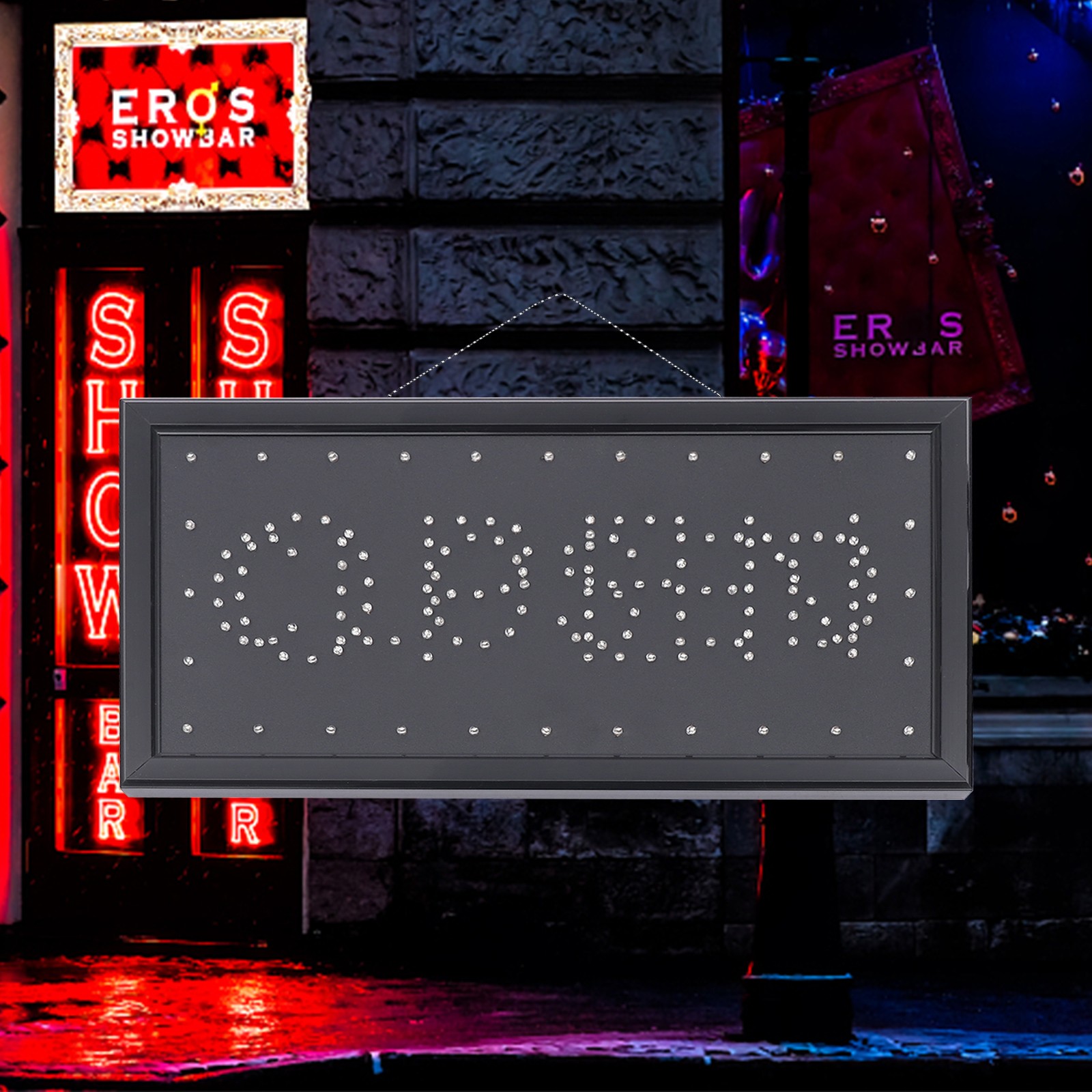 Open/Closed LED Sign Light Store Shop Business Sign Display Shop Bar Neon Lamp