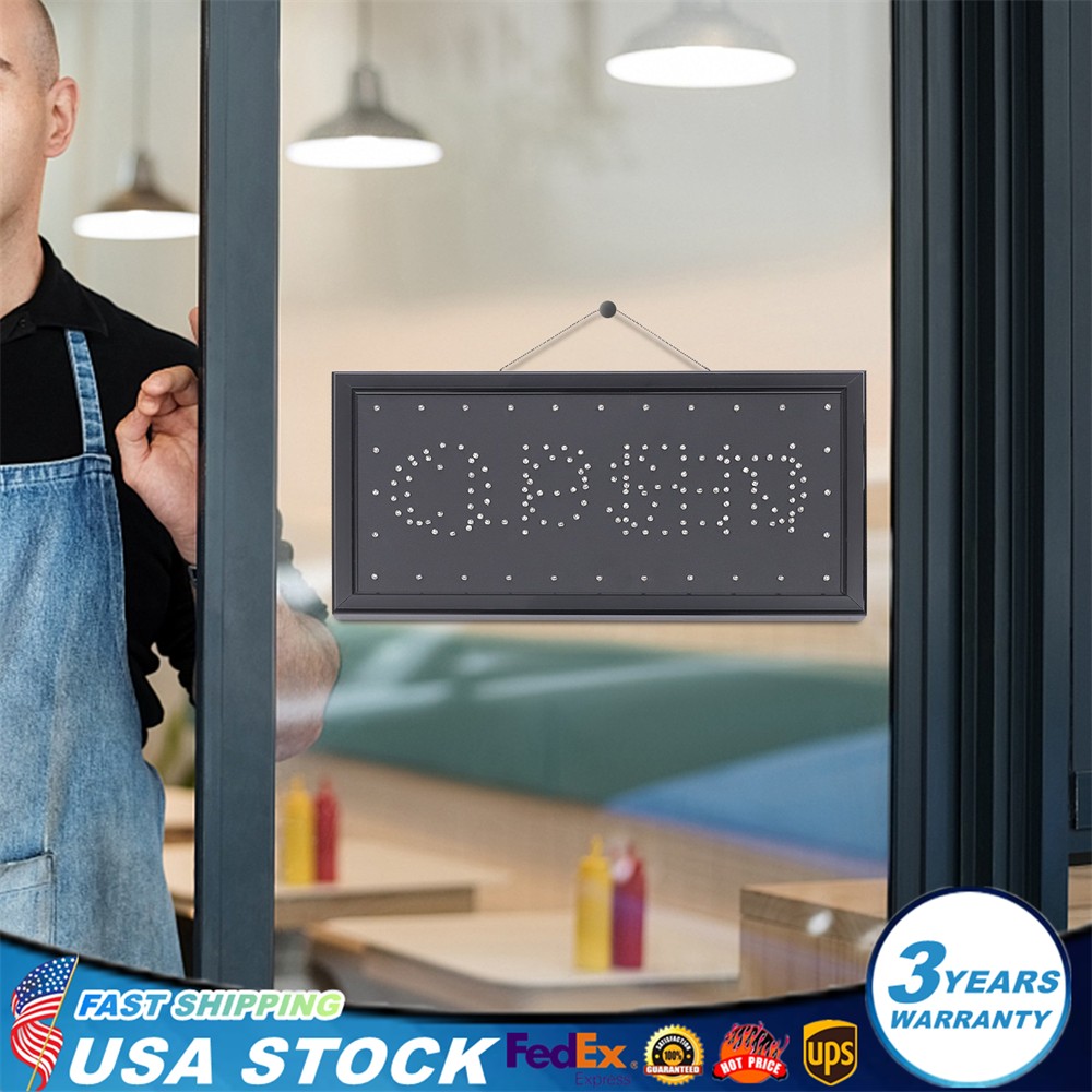OPEN & CLOSED Sign Neon Sign LED Open Sign Store Sign Window Sign for Store Shop