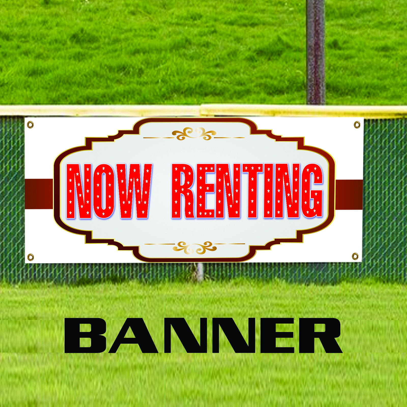 Now Renting Vinyl Banner Property House Space Office Décor Advertising Banner