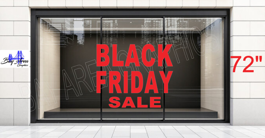 BLACK FRIDAY SALE Shop Window Decal *ORACAL 651 Vinyl Business Promotion Sign
