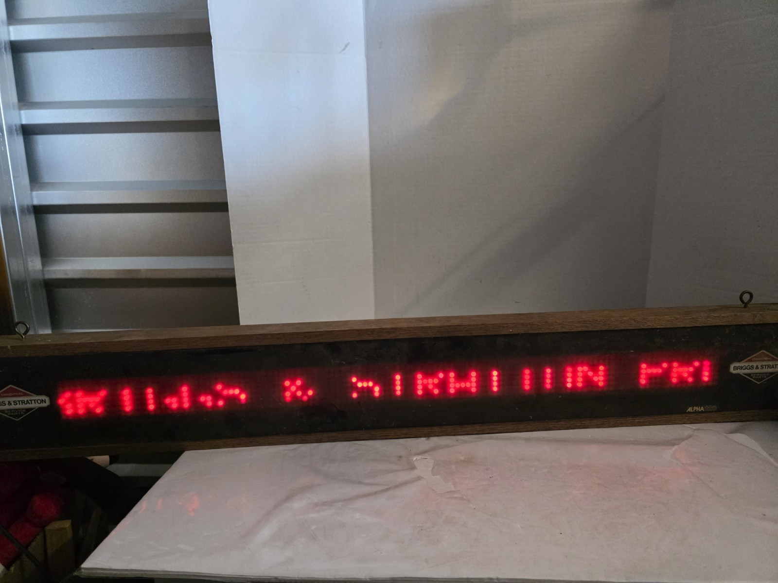 1984 Adaptive Micro Systems Alpha 220 Message Display Sign Digital Scrolling 46&Prime;
