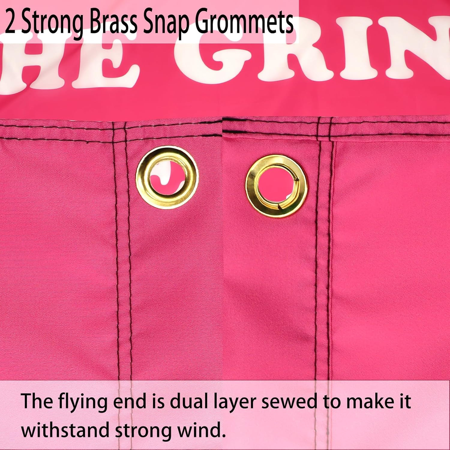 The Grind Never Stops Flag Pink Funny College Dorm for Girls Inspirational Motiv