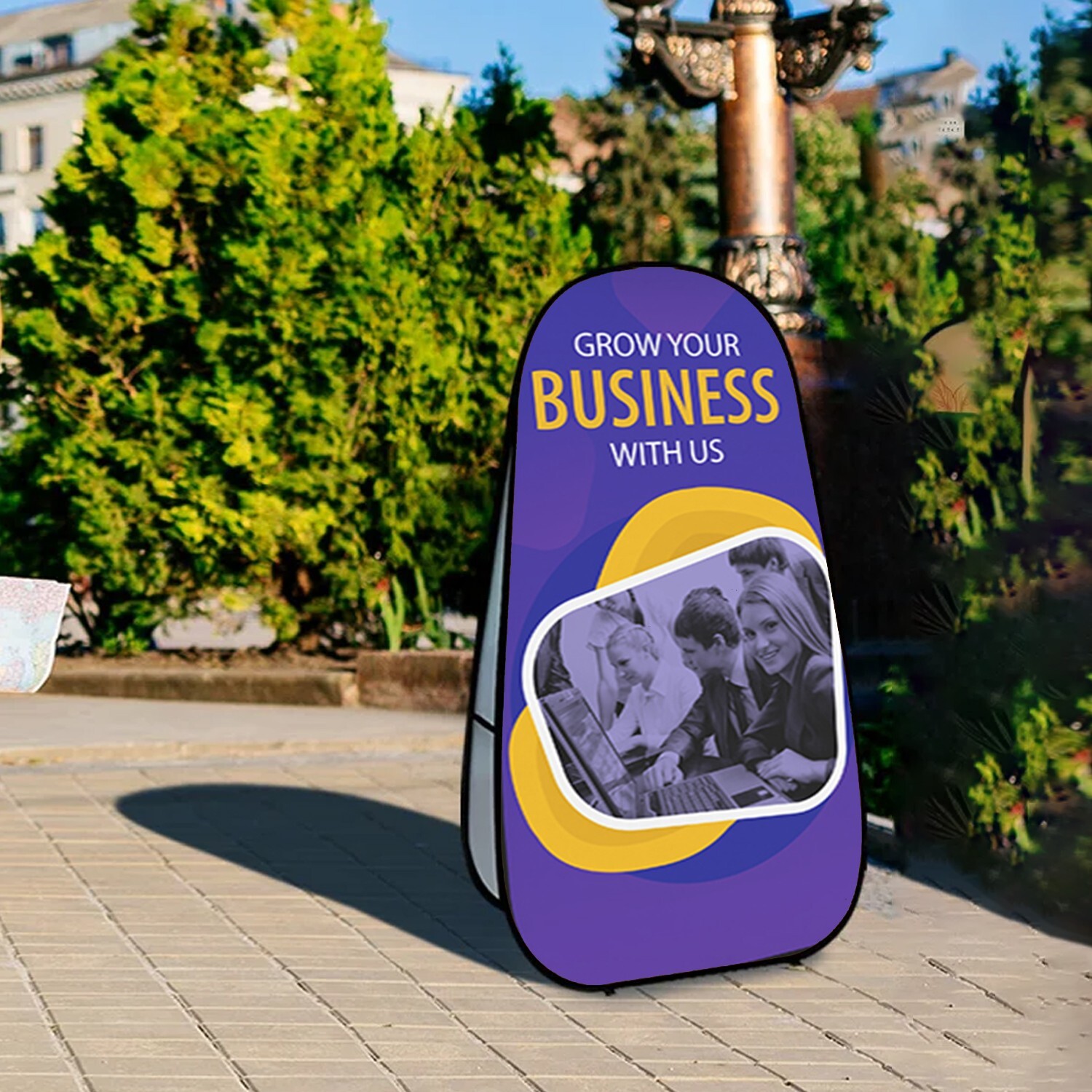 Vertical Popup banner A-board Sign Banner Display-We Provide Professional Design
