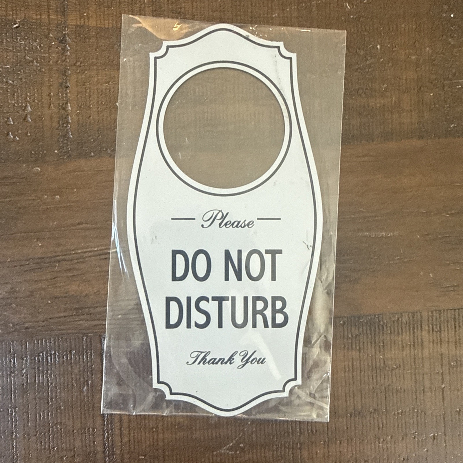 All Quality Please DO NOT Disturb Door Hanger – Light Gray, 4&Prime; x 8&Prime;