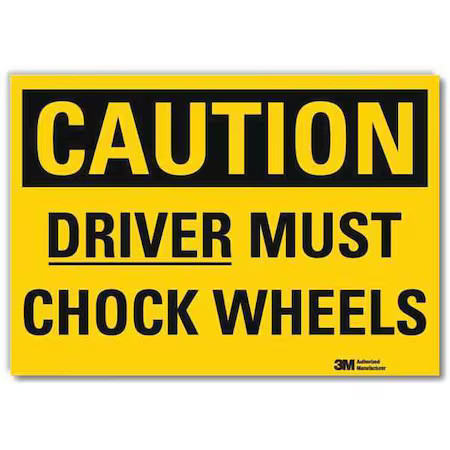 Lyle U4-1218-Rd_10X7 Safety Sign, 7 In Height, 10 In W, Reflective Sheeting,