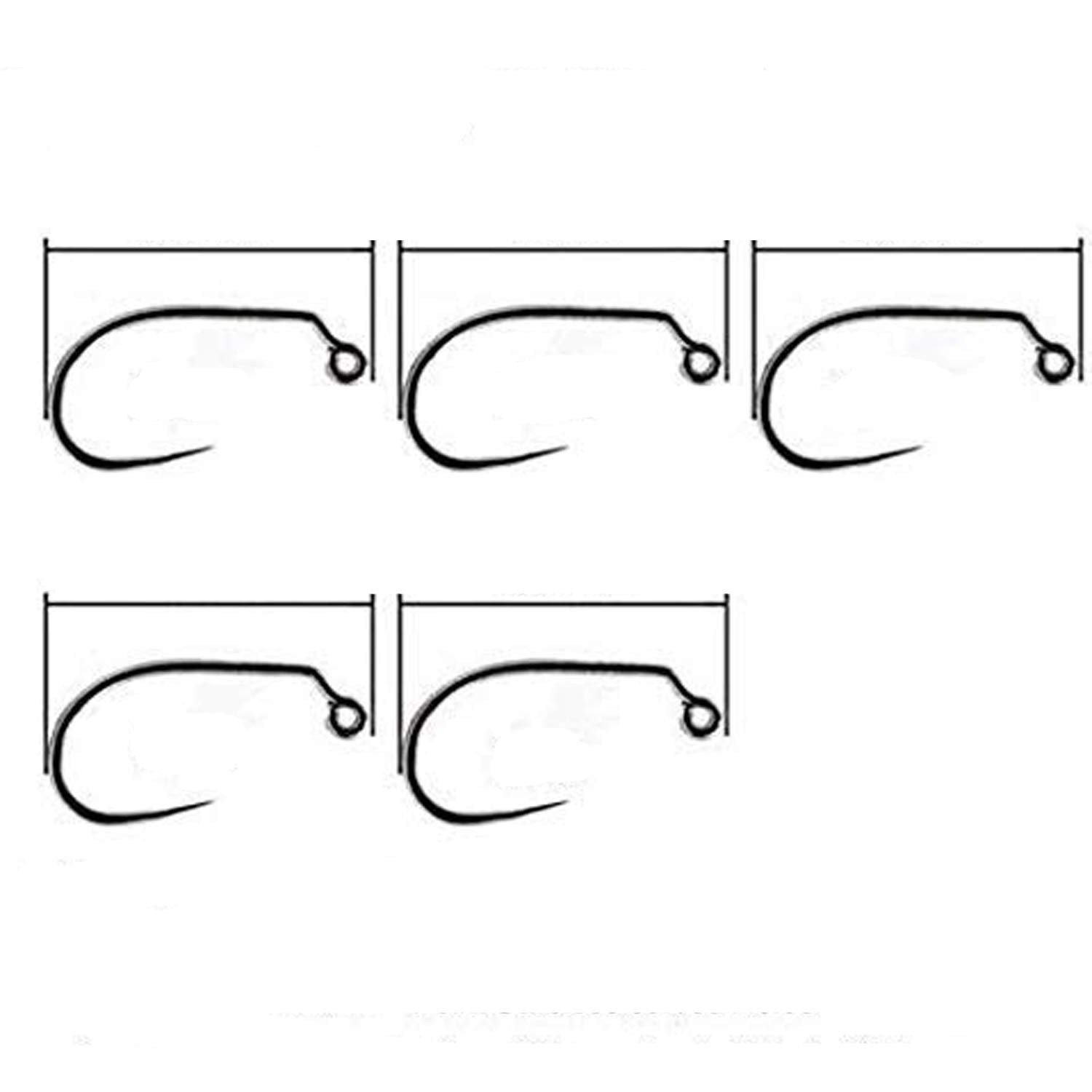 Eupheng 100pcs Barbless Fly Fishing Hooks Catch & Release Dry Nymph Shrimp Pu…
