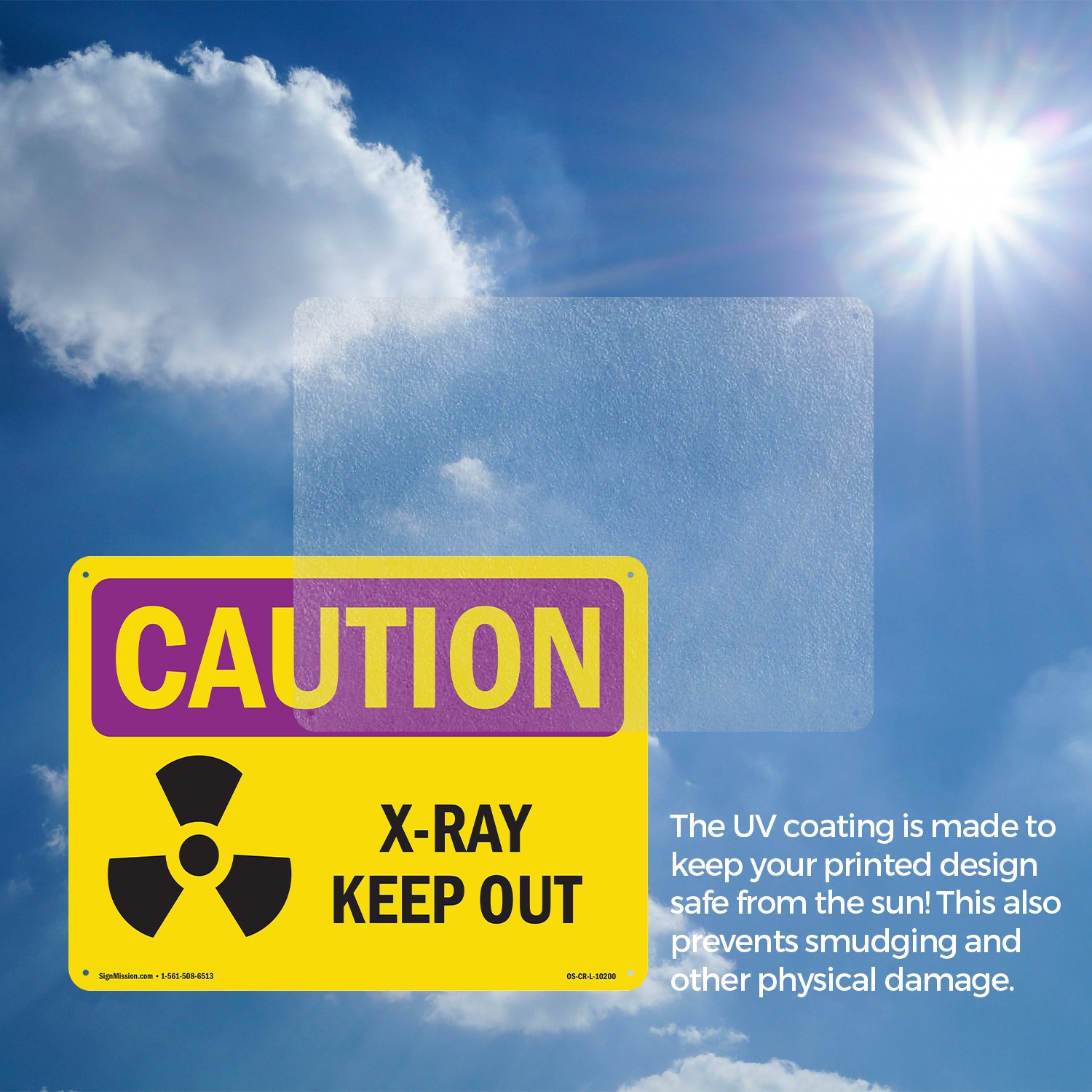 X-Ray Keep Out OSHA Caution Radiation Sign Metal Plastic Or Decal – 5 or 10 Pack