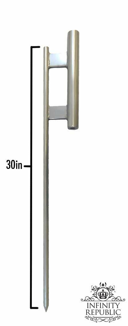 Abierto Advertising Swooper Feather Flutter Flag Pole Kit We&rsquo;re Open Flag
