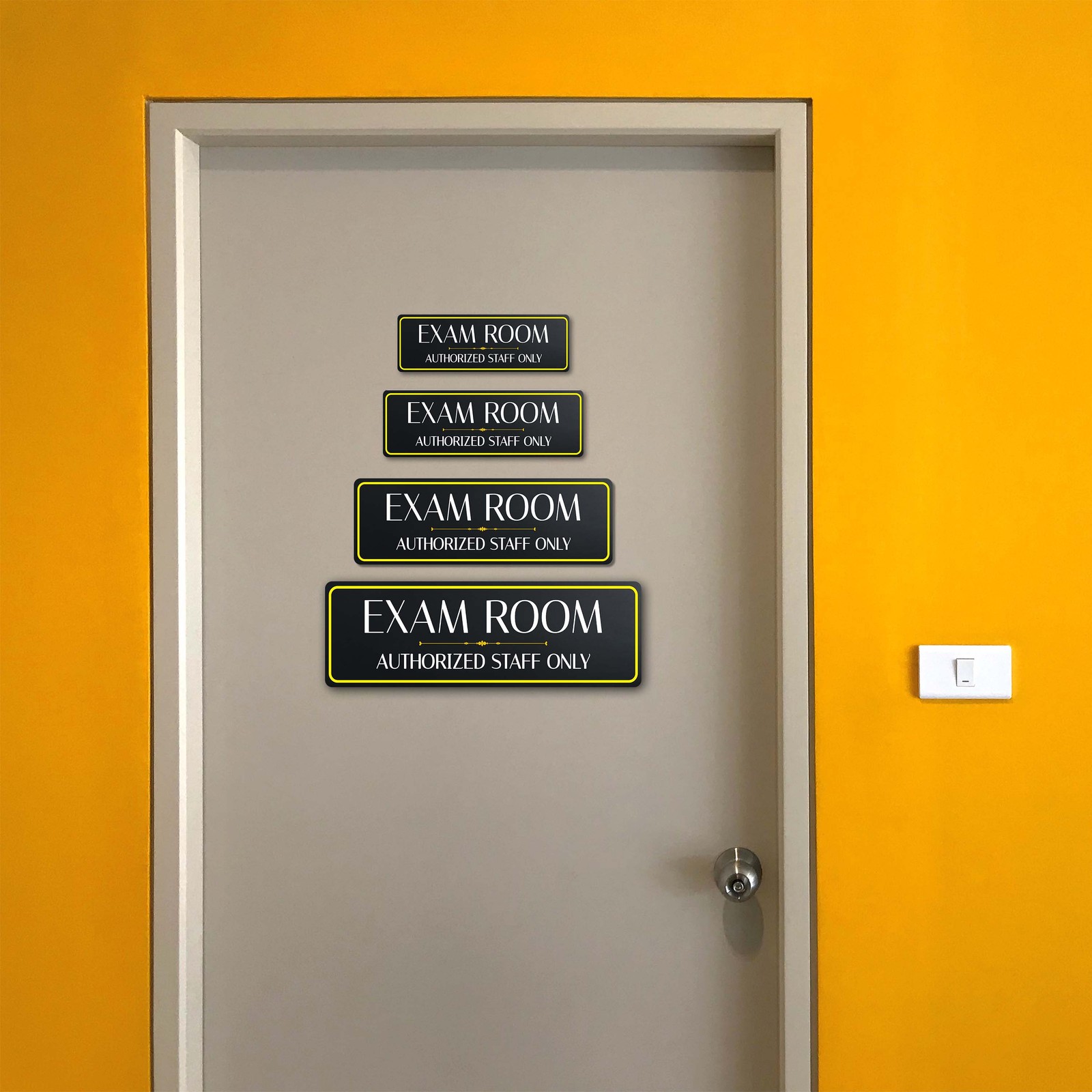 Standard Plus Exam Room – Authorized Staff Only Wall or Door Sign