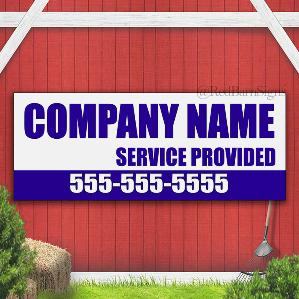 Company Name Service Provided Custom Phone Car Door Banner Sign