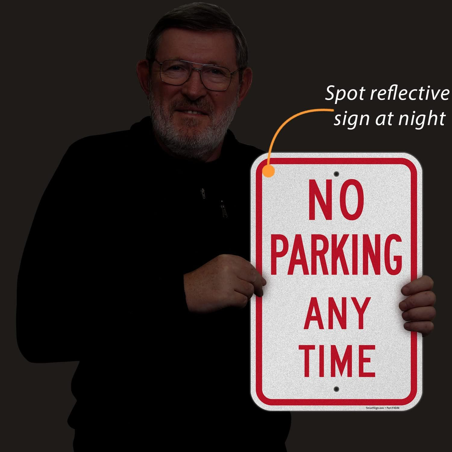 Basics 18 X 12 Inch “No Parking Any Time” Metal Sign, 120 Mil Aluminum Composite