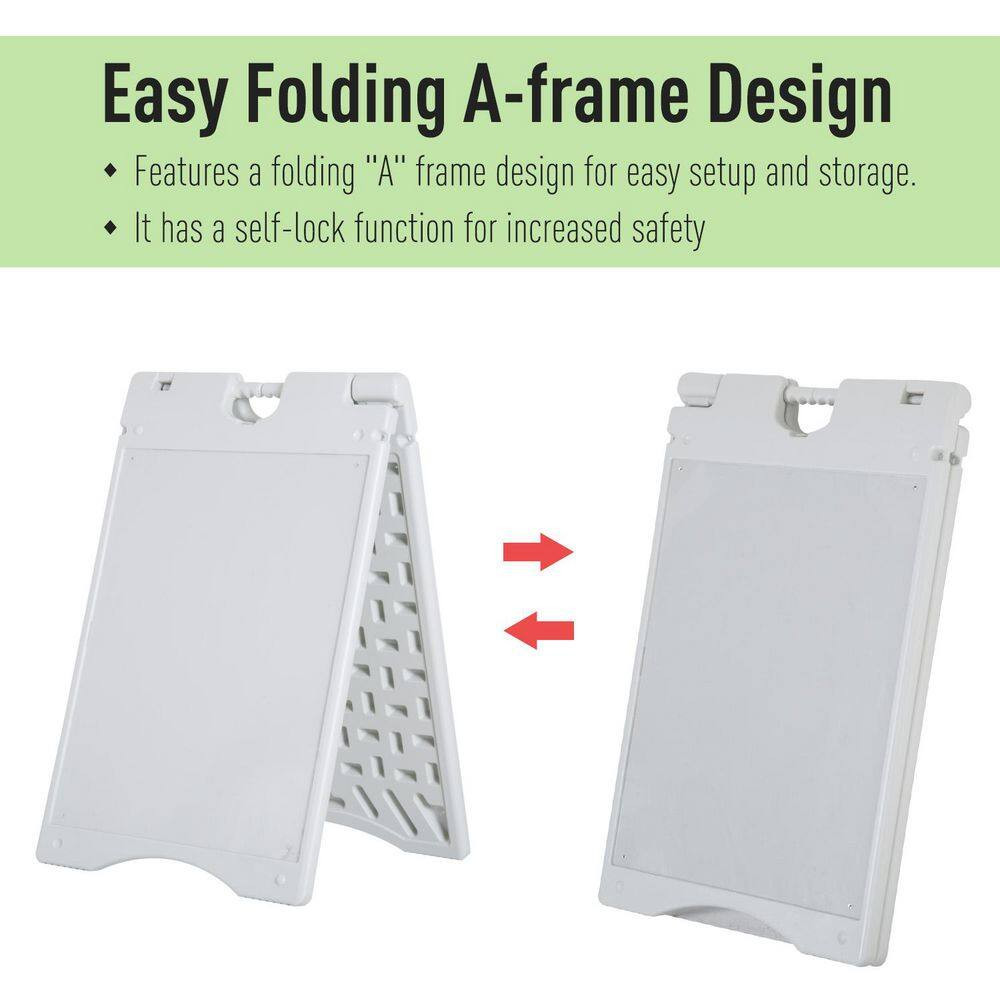 Sandwich Board, a Frame Sign Holder 15.7 In. X 26 In., Dual Display Outdoor Sign