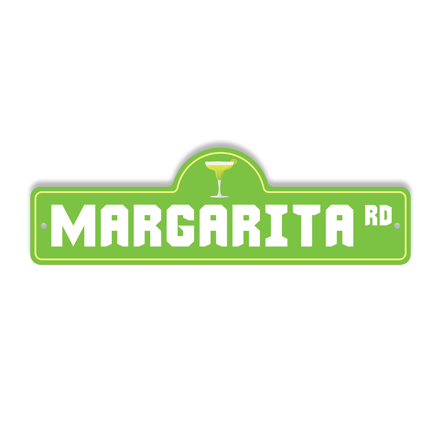 Margarita Plastic Street Sign Crossing Xing Gift Novelty Funny