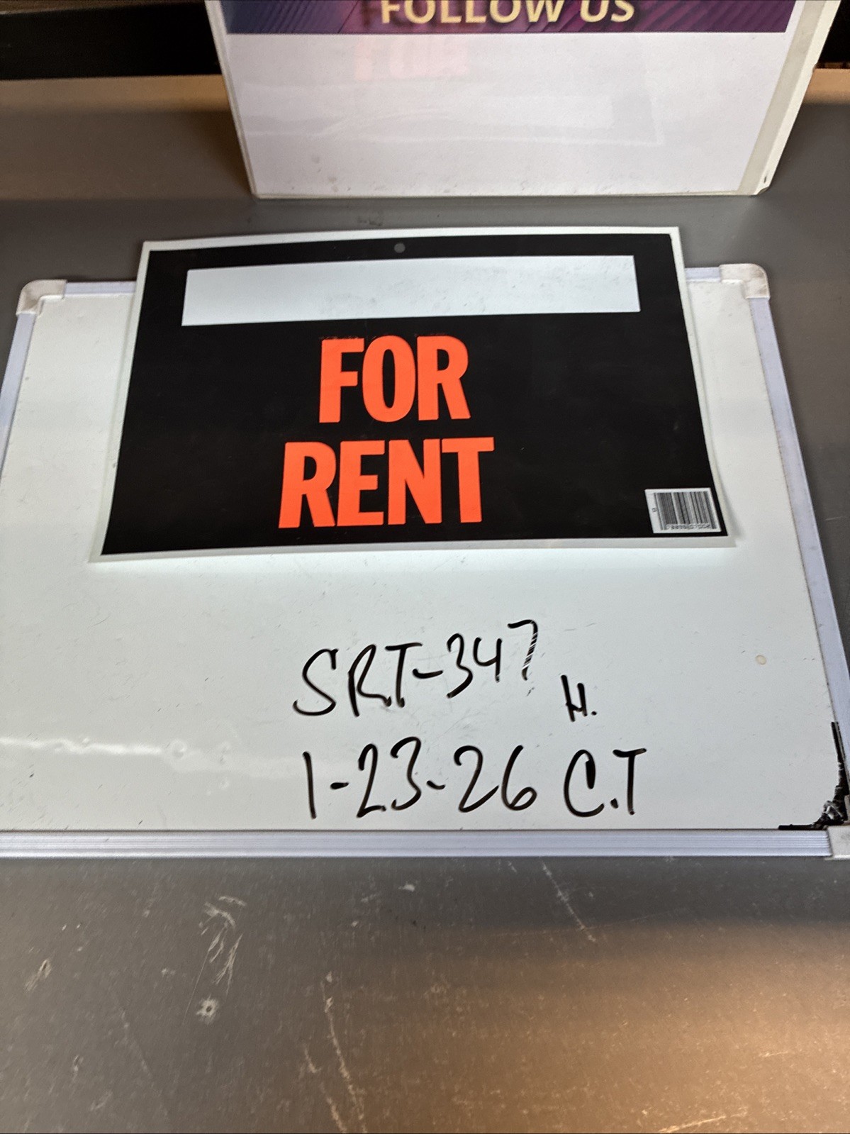 FOR RENT Sign 12&Prime; x 9&Prime; Large Window for Price/Price Store Signs Indoor Outdoor