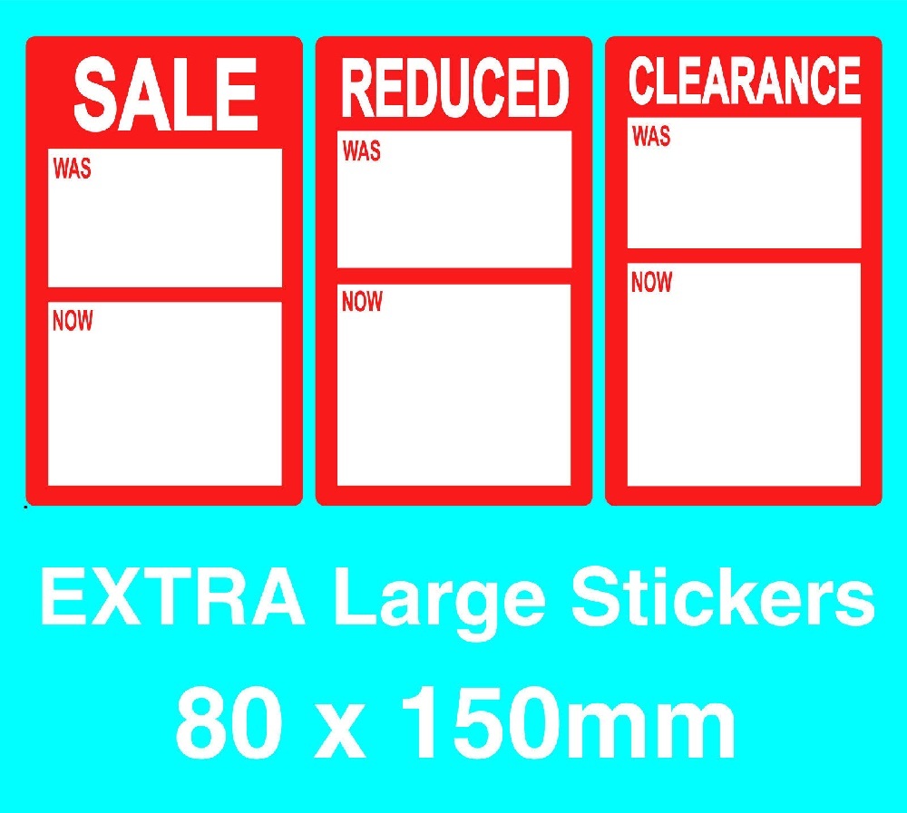 Red Promotional Display Stand Point Of Sale Retail Price Stickers Sticky TagsPOS