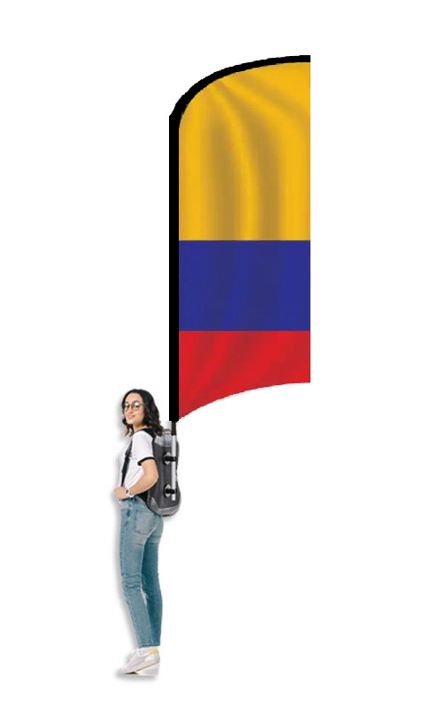 COLOMBIA BACKPACK FLAG