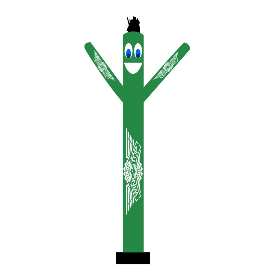 20ft Wingstop Inflatable Tube Man Air Dancer With Wingstop Sign