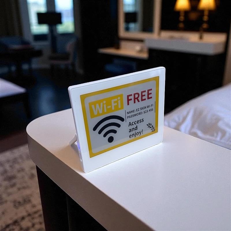 Santek EZ Sign | 4.2&Prime; 4-Color Wired E-Paper Display (USB Cable + Windows App)