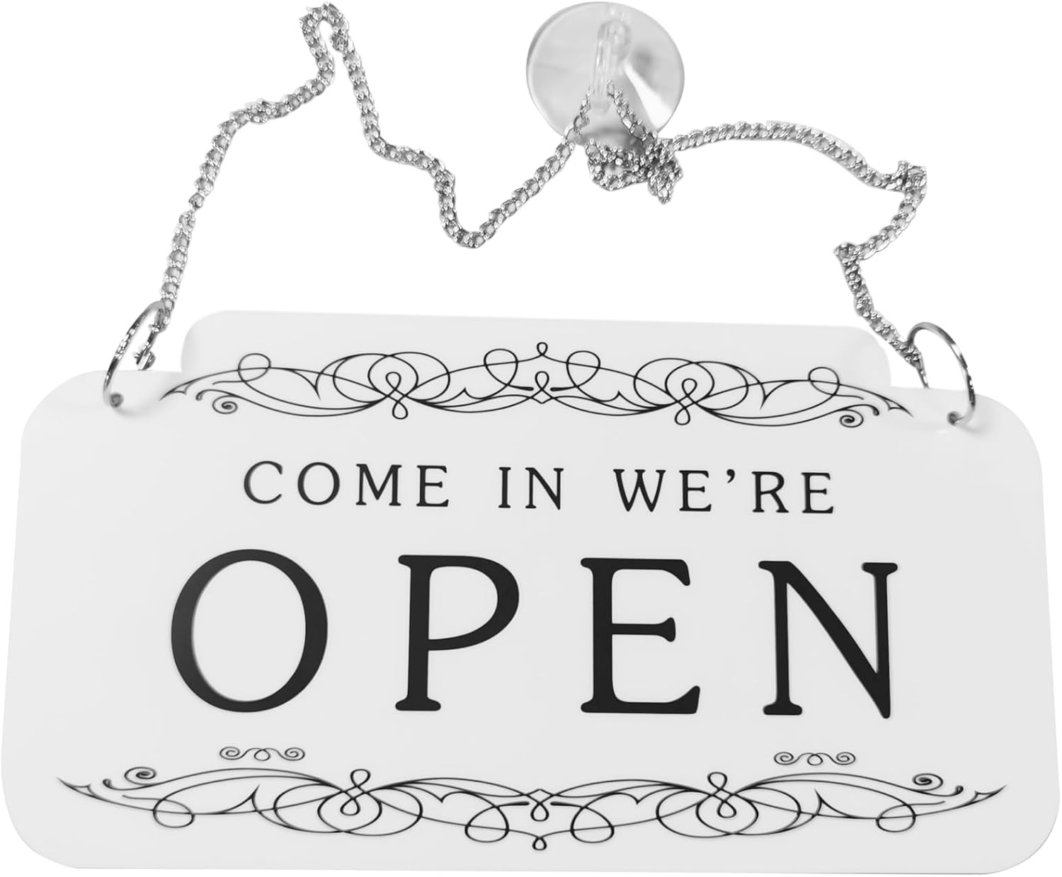 Open and Closed Business Sign Plastic Signboards Double Sided Reversible Open an