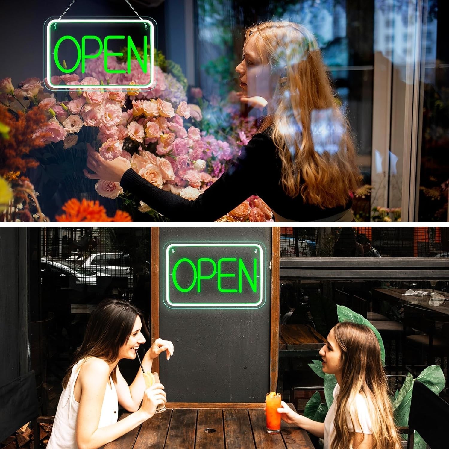 Open Signs for Business Bright and Dimmable Neon Sign LED USB Powered Light Up