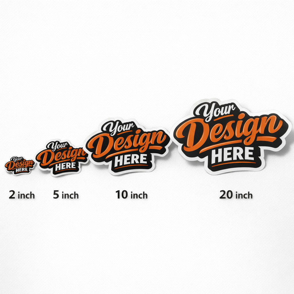 Custom Business Logo Stickers Waterproof Vinyl Decals UV Resistant 2&Prime;-25&Prime;