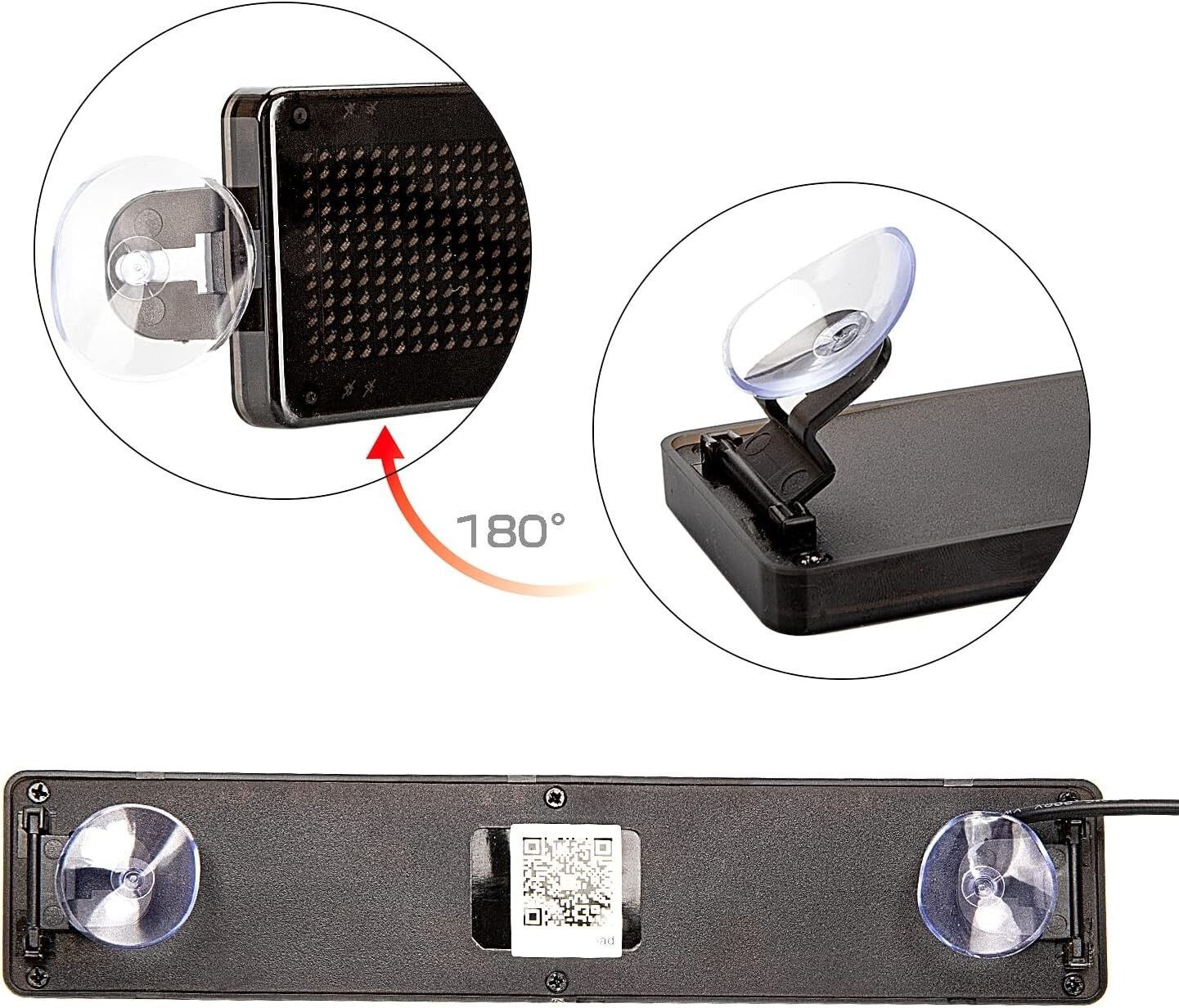 Smart Programmable LED Car Sign Bluetooth Messaging Board for Vehicles & Stores