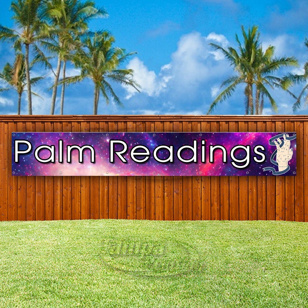 PALM READINGS Advertising Psychic Tarot Cards Vinyl Banner Flag Sign USA XL01878