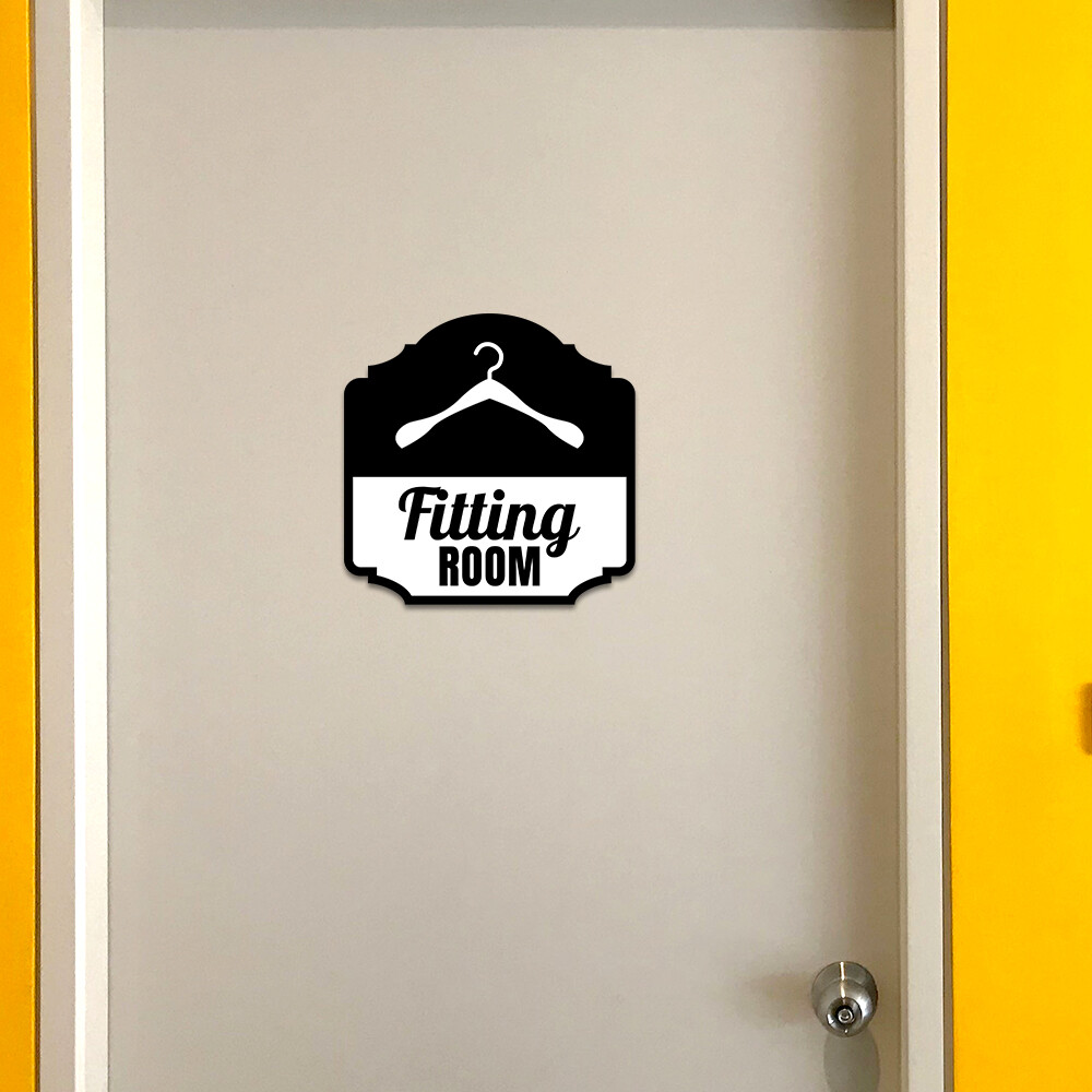 Heritage Plus Fitting Room Wall or Door Sign | Retail Store Signage