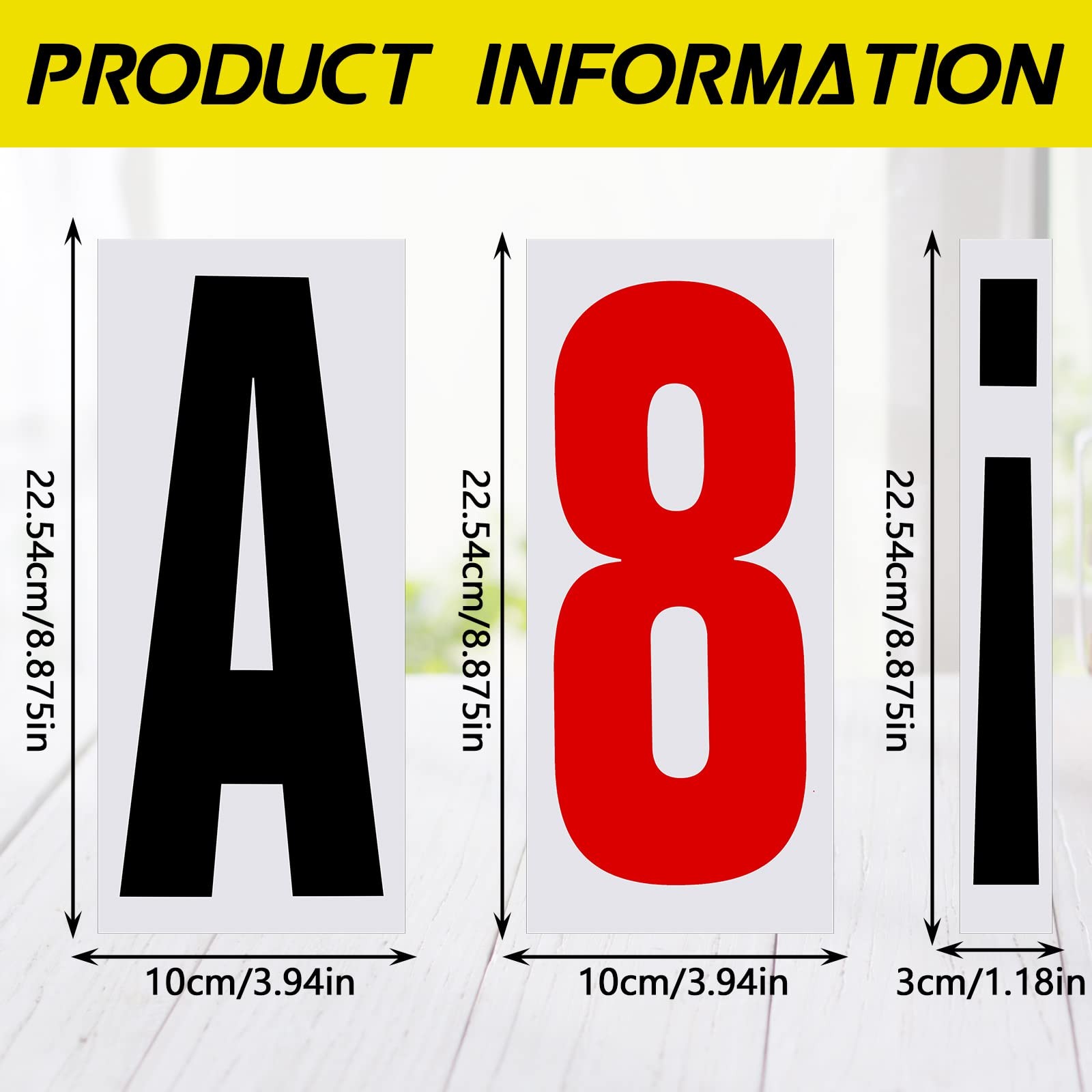 Jecery 400-Pc Marquee Sign Letters Numbers Punctuation Flexible Outdoor Board