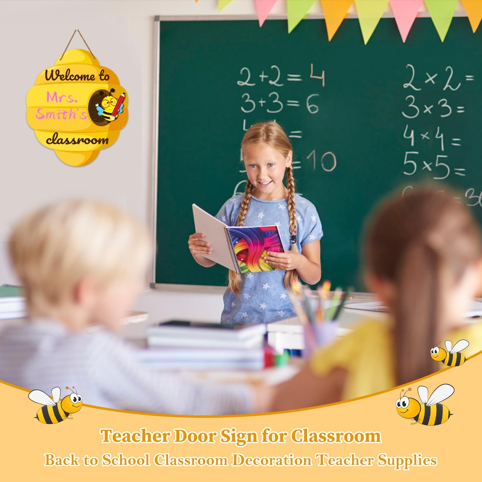 Welcome Sign for Classroom – 10 »x11.8 » Personalized Welcome to Our Class Si…