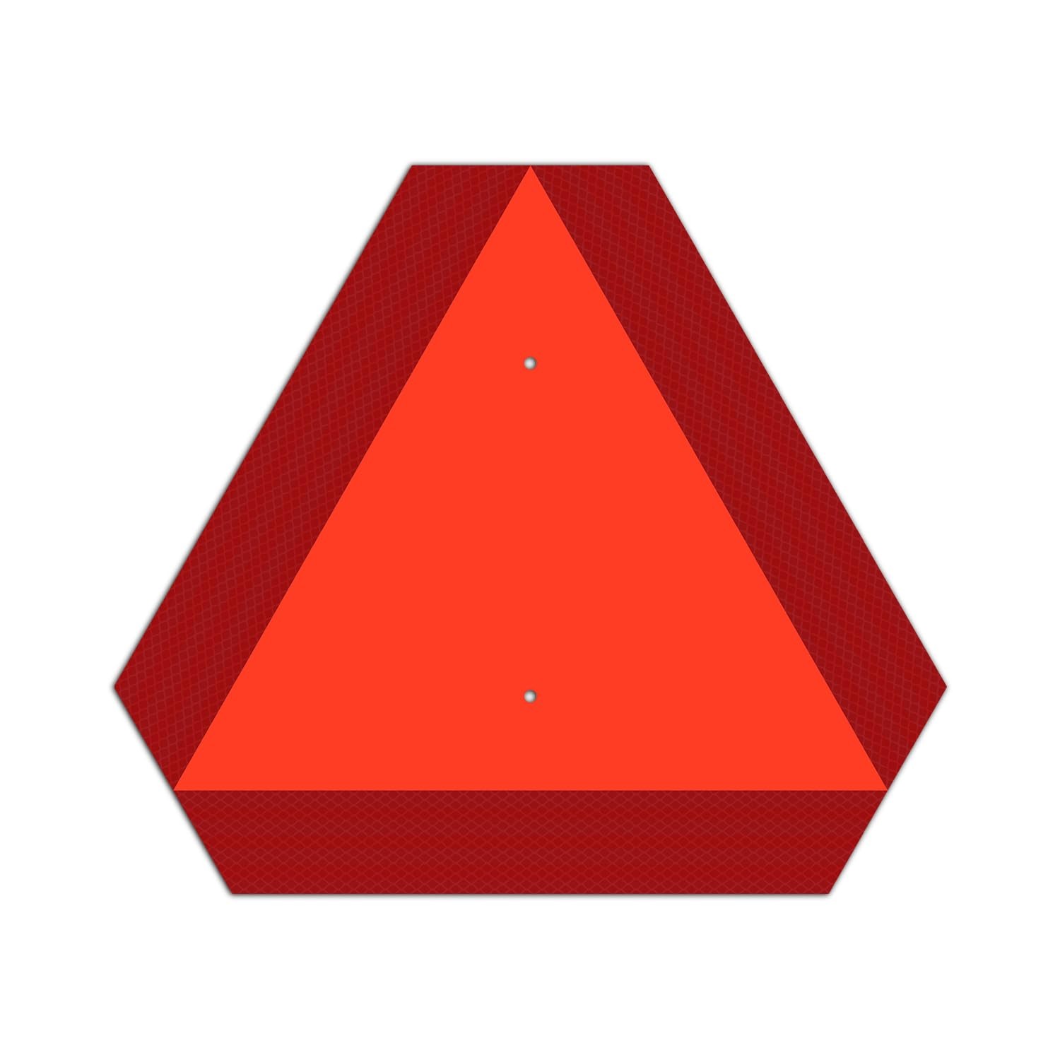 14×16 Inch Slow Moving Triangle Sign Aluminum Reflective Sign for Golf Cart