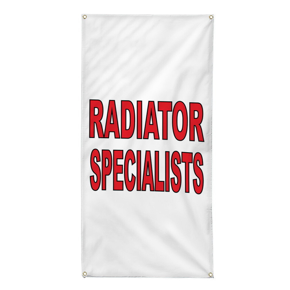 Vertical Vinyl Banner Multiple Sizes Outdoor Weatherproof Industrial Yard Signs